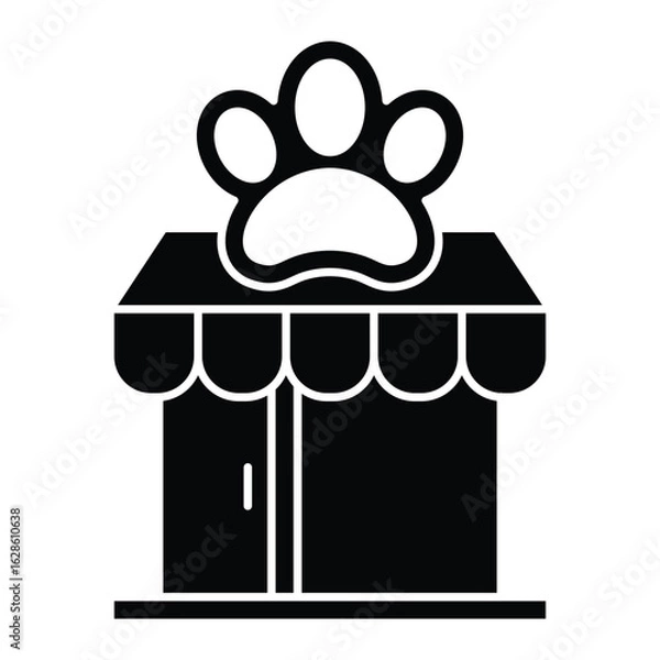 Obraz Pet shop icon vector design template
