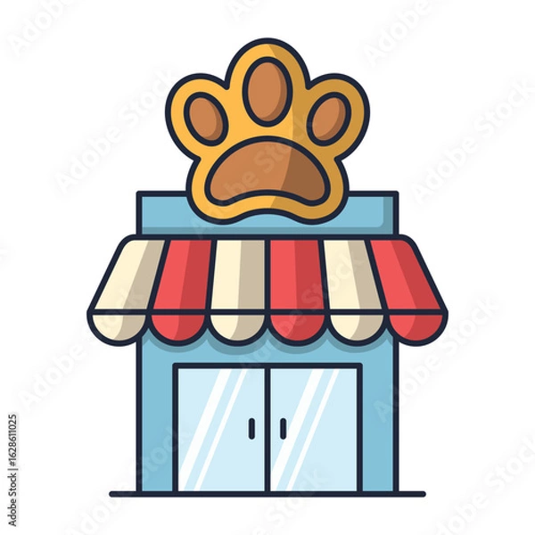 Obraz Pet shop icon vector design template