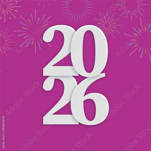 Obraz 2026 New Year Celebration Vector