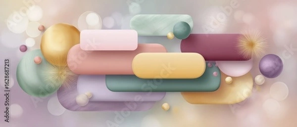 Obraz Virtual pmo project management dashboard modern interface layered visual elements business environment