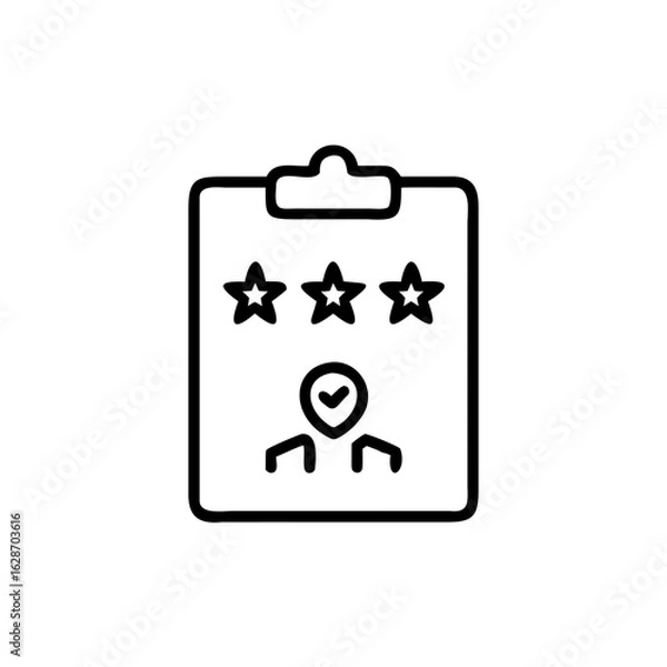 Fototapeta Customer Satisfaction Survey Results Showing Employee Performance Ratings and Feedback