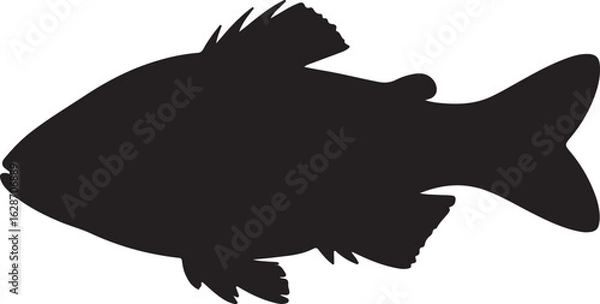 Obraz Jungle Perch Vector Silhouette