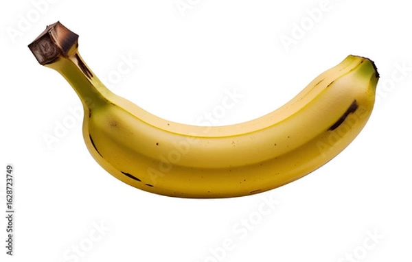 Fototapeta One whole banana isolated on white background