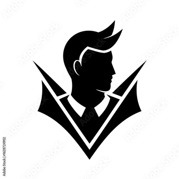 Fototapeta Sophisticated Gentleman Icon Representing Professionalism and Style