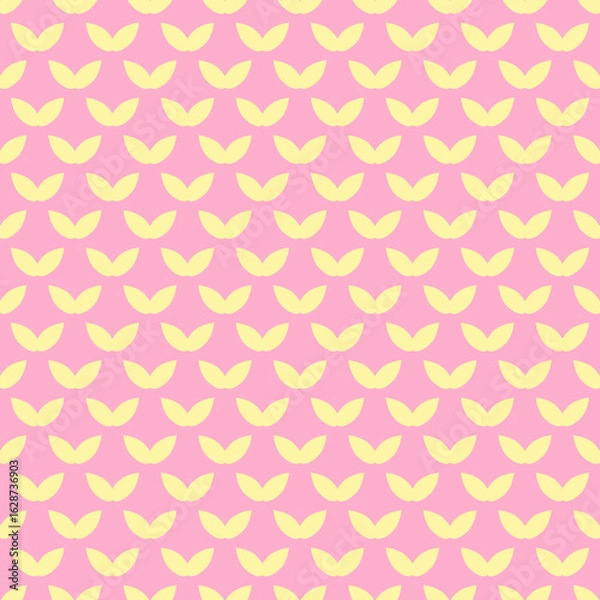 Fototapeta Seamless Pattern with Pink and Yellow Shapes