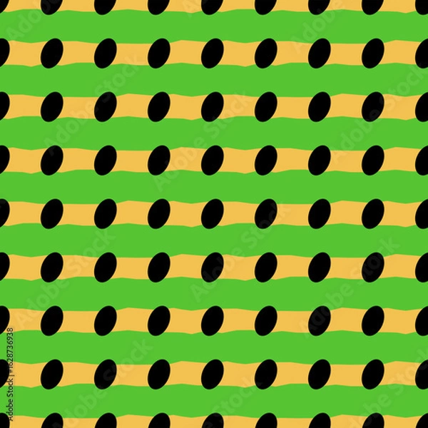 Fototapeta Seamless Abstract Pattern with Green and Yellow