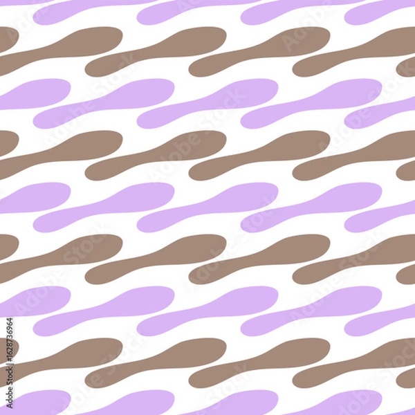 Fototapeta Seamless Abstract Organic Shapes Pattern