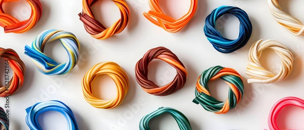 Fototapeta abstract background with colorful circles