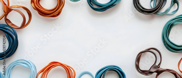 Fototapeta abstract background with round frame