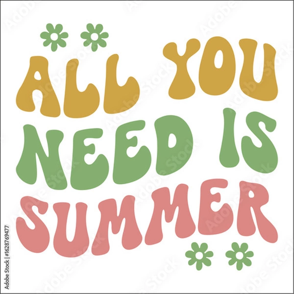 Fototapeta Retro Summer EPS Design ,Summer EPS Cut file, 