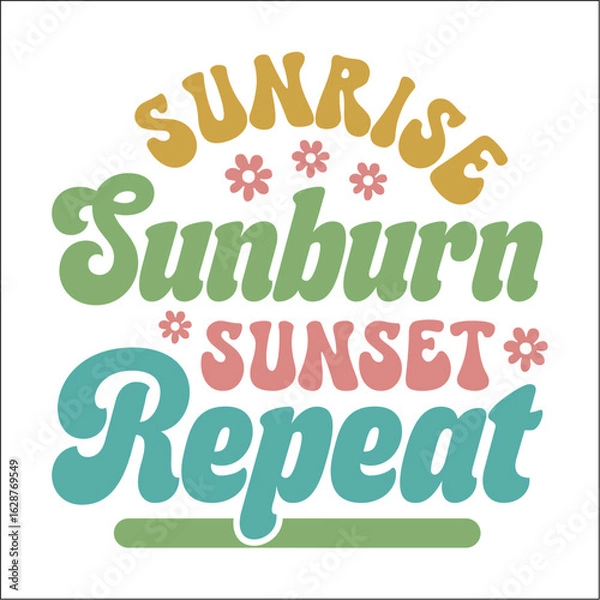 Fototapeta Retro Summer EPS Design ,Summer EPS Cut file, 