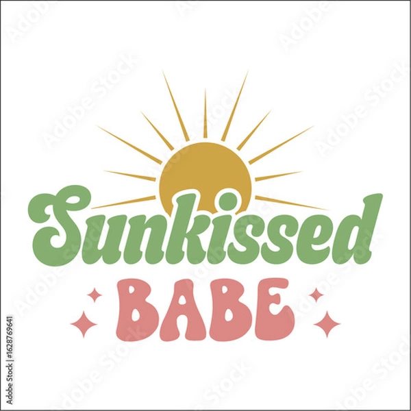 Fototapeta Retro Summer EPS Design ,Summer EPS Cut file, 