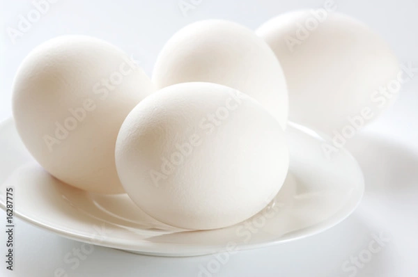 Fototapeta Chicken eggs close-up