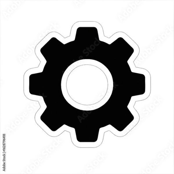 Fototapeta gear icon vector