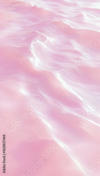 Obraz “Pastel Pink Liquid Texture with Soft Waves – Abstract Background”