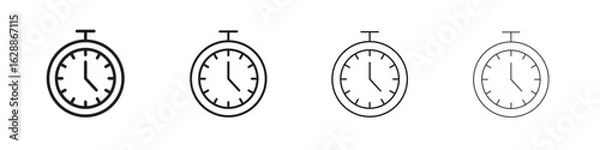 Obraz Stopwatch icon design. Modern line. EPS10