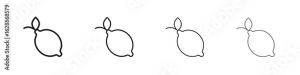 Fototapeta Lemon icon design. Modern line. EPS10