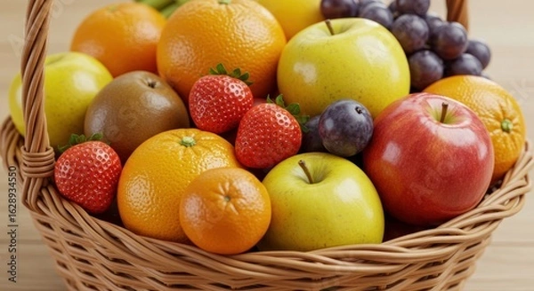 Fototapeta Colorful fruit basket