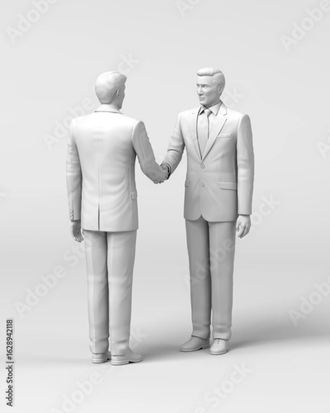 Obraz 握手するビジネスマン