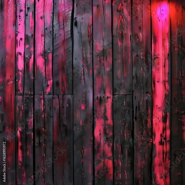 Obraz vibrant rustic wooden backround that is blank with neon pinkish colors 