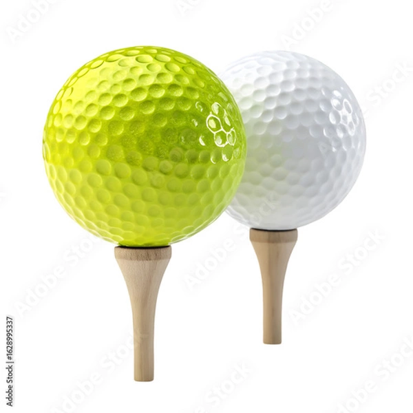 Obraz Golf Balls on Tees