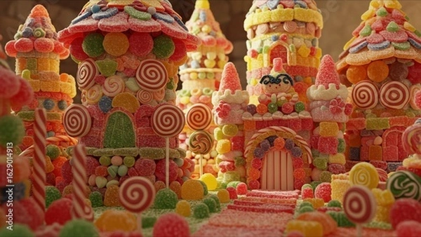 Obraz Candy Wonderland Castle