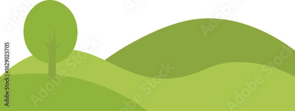 Obraz green hill