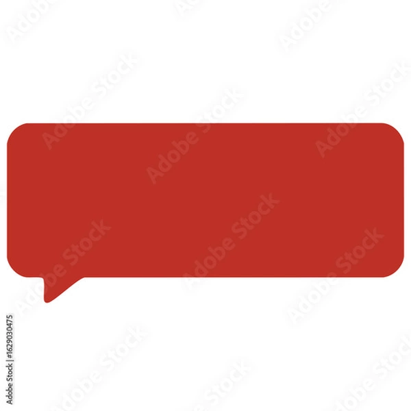 Obraz Red Speech Bubble Chat Box