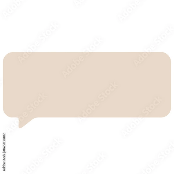 Obraz Beige Speech Bubble Chat Box