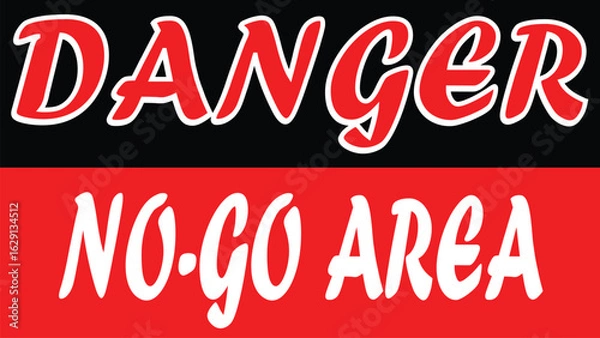 Fototapeta danger sing 