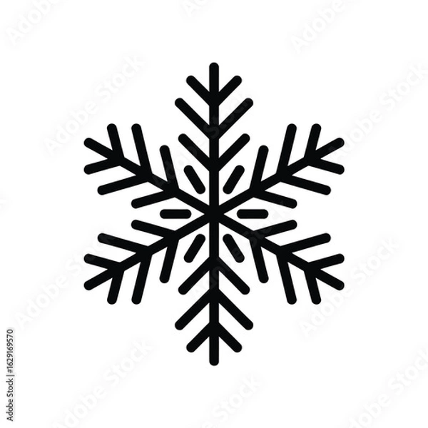 Obraz Snowflake Decoration Sparkles Winter, Holiday, and Cold Weather Symbol