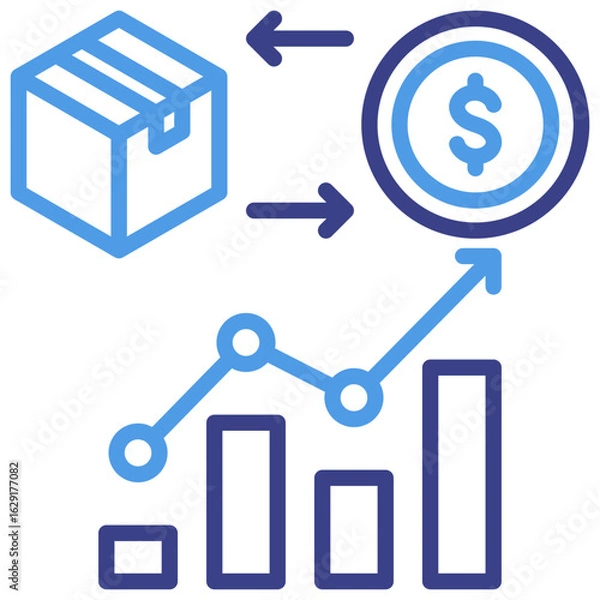 Fototapeta Trading Icon