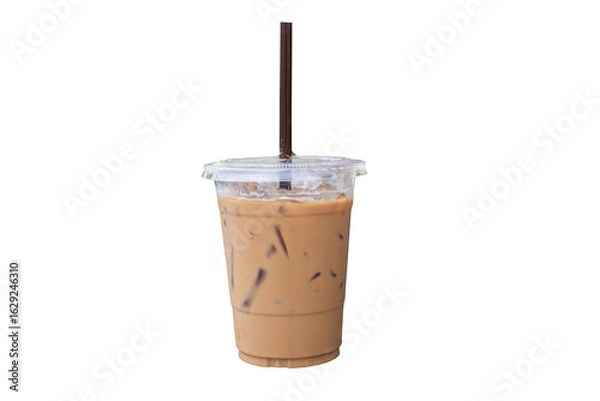 Fototapeta cold drinks coffee roasted for take a way tasty menu