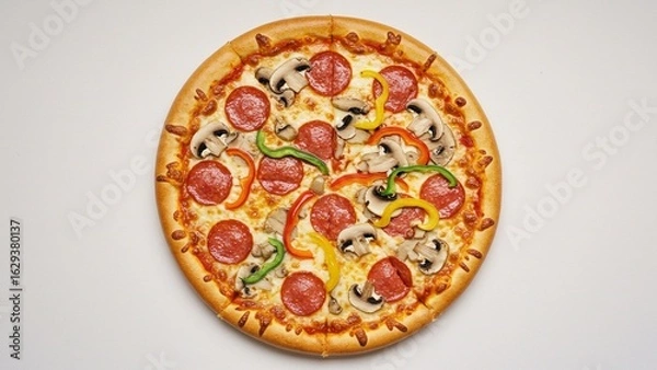 Obraz a delicious pizza