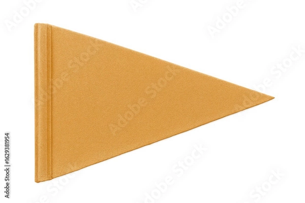 Obraz Orange blank pennant fluttering, transparent background, ready for custom text or graphic design element