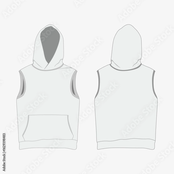Obraz Hoodie Vest Vector Images and Illustrations