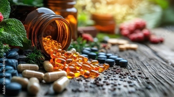 Obraz Natural immunity booster guide biohacking food habit supplement lifestyle routine gut health support personal wellness defense enhancement immune system improvement plan