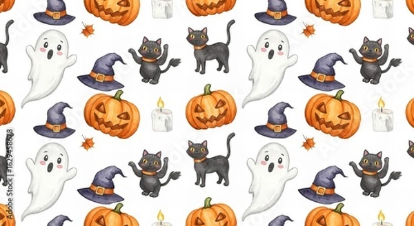 Obraz ハローウィンお化けカボチャ/イラスト