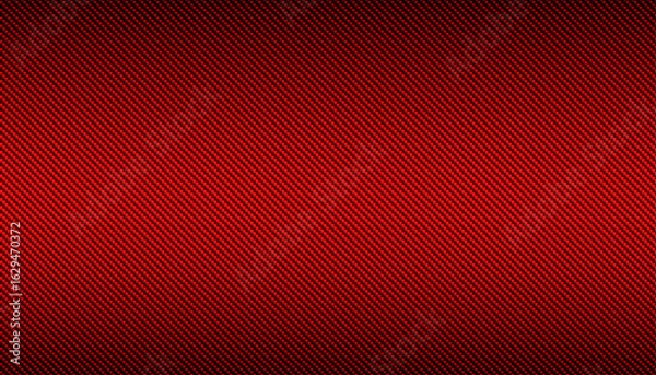 Obraz Red carbon fiber texture, vector graphic