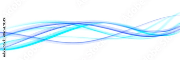 Fototapeta Elegant Blue Stroke Element Isolated