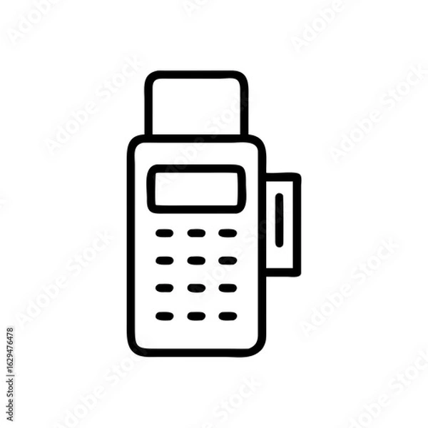 Fototapeta Credit Machine Payment Terminal Icon Design