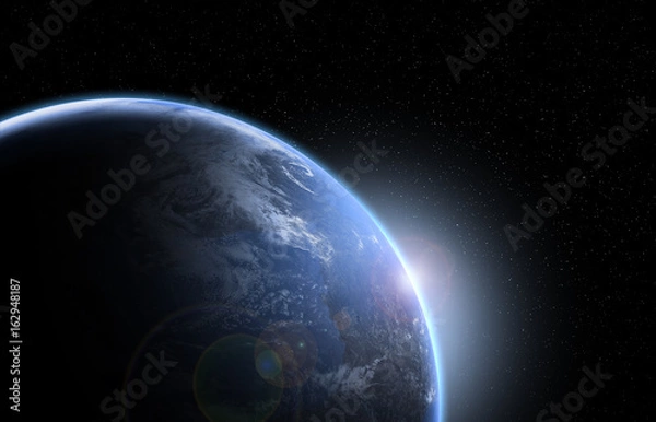 Obraz Sunrise wallpaper background, World in space view
