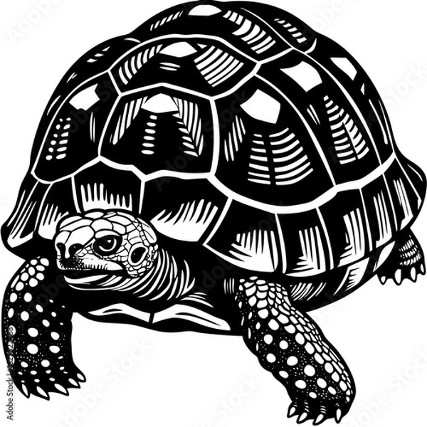 Obraz tortoise (linocut style)