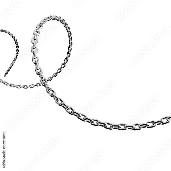Fototapeta Silver chromatic chain