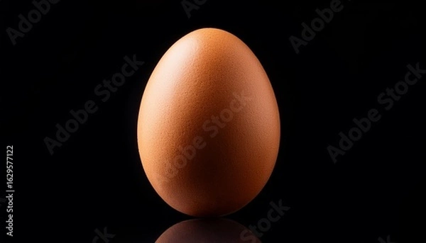 Obraz egg on black background