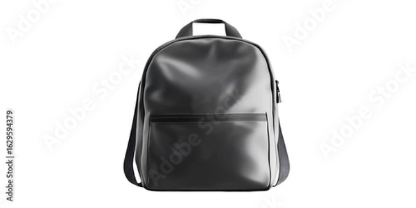 Fototapeta Minimalist Laptop Backpack Isolated on Transparent Background