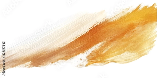 Fototapeta Mixed Earth Tone Brush Stripe Isolated on Transparent Background