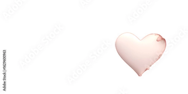 Fototapeta Mothers Day Heart Card Isolated on Transparent Background