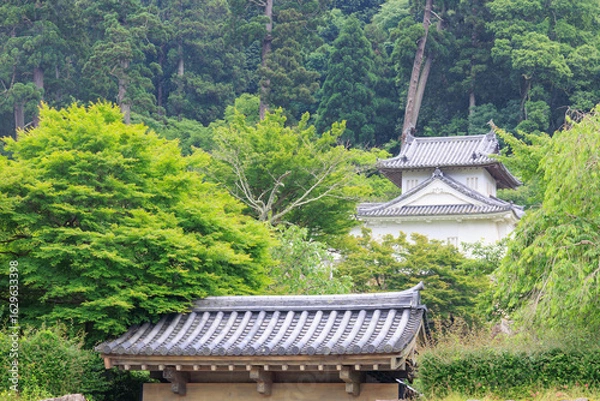 Fototapeta 出石城　登城門　登城橋　城下町　時計台　兵庫県豊岡市出石町