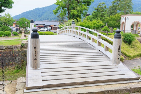 Fototapeta 出石城　登城門　登城橋　城下町　時計台　兵庫県豊岡市出石町